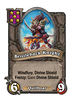 Bristleback Knight stat buff after Hearthstone Battlegrounds Patch 26.4.3 Balance Changes