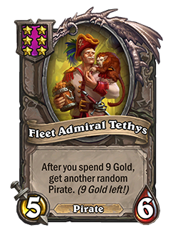 Fleet Admiral Tethys nerfed after Hearthstone Battlegrounds Patch 26.4.3 Balance Changes