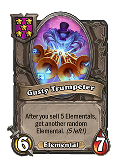 Gusty Trumpeter stat buff after Hearthstone Battlegrounds Patch 26.4.3 Balance Changes