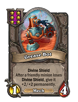 Grease Bot returns in Hearthstone Battlegrounds Patch 26.6
