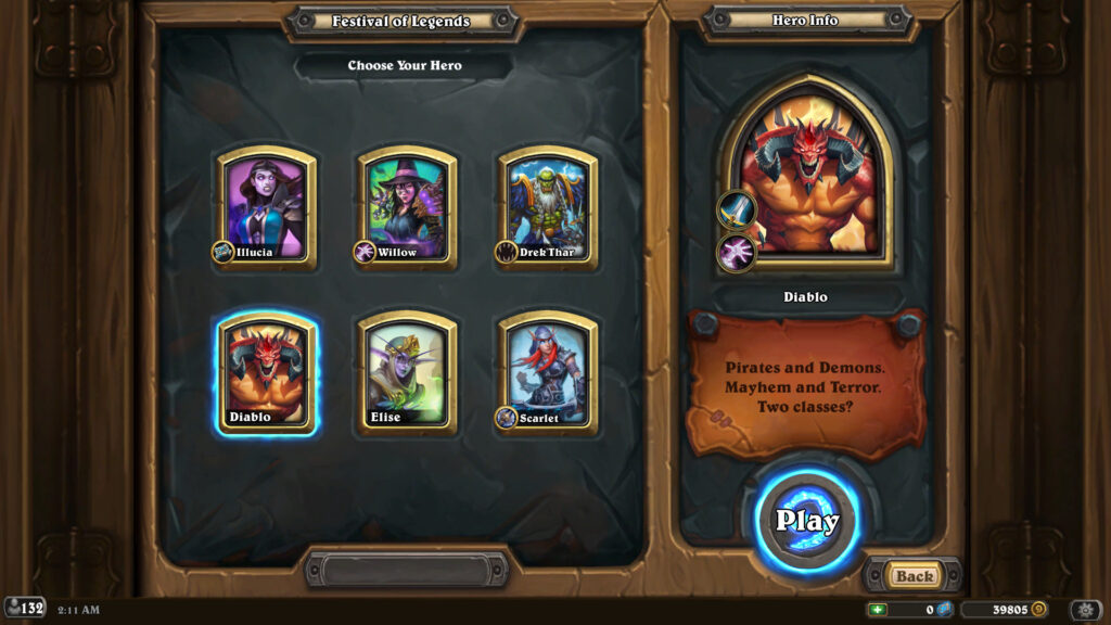 Decks for Diablo in Hearthstone Duels
