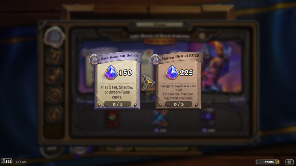 What’s happening with the Hearthstone “Doing something Unholy” quest?