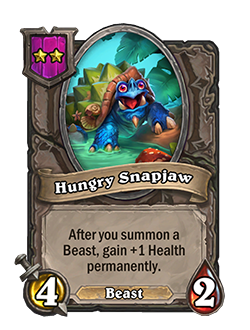 Hungry Snapjaw added in Hearthstone Battlegrounds Patch 26.6