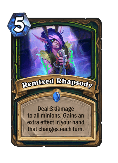 Remixed Rhapsody Hearthstone effects (Image via Blizzard Entertainment)