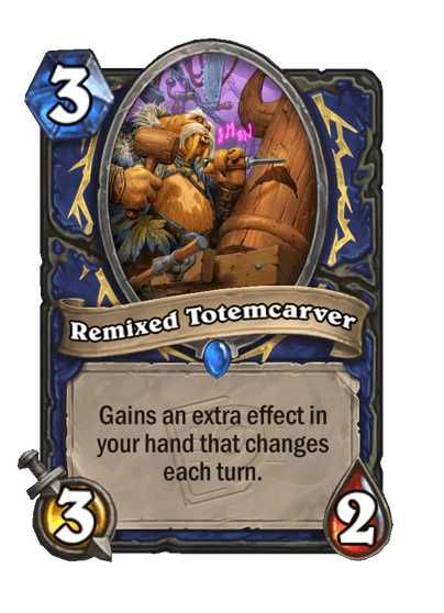 Remixed Totemcarver Hearthstone effects (Image via Blizzard Entertainment)