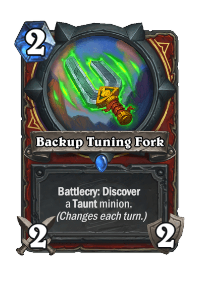 Remixed Tuning Fork Hearthstone Discover a Taunt effect (Image via Blizzard Entertainment)