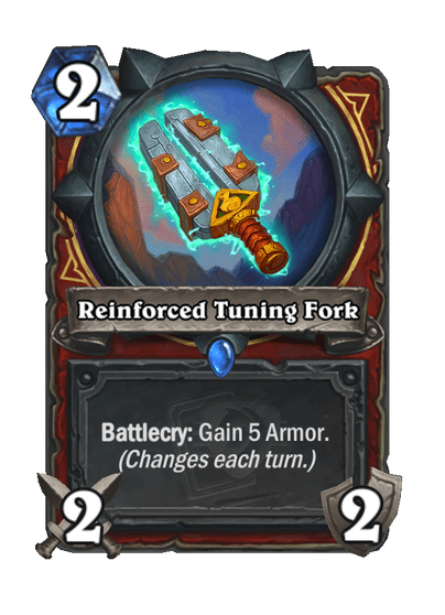 Remixed Tuning Fork Hearthstone 5 Armor effect (Image via Blizzard Entertainment)