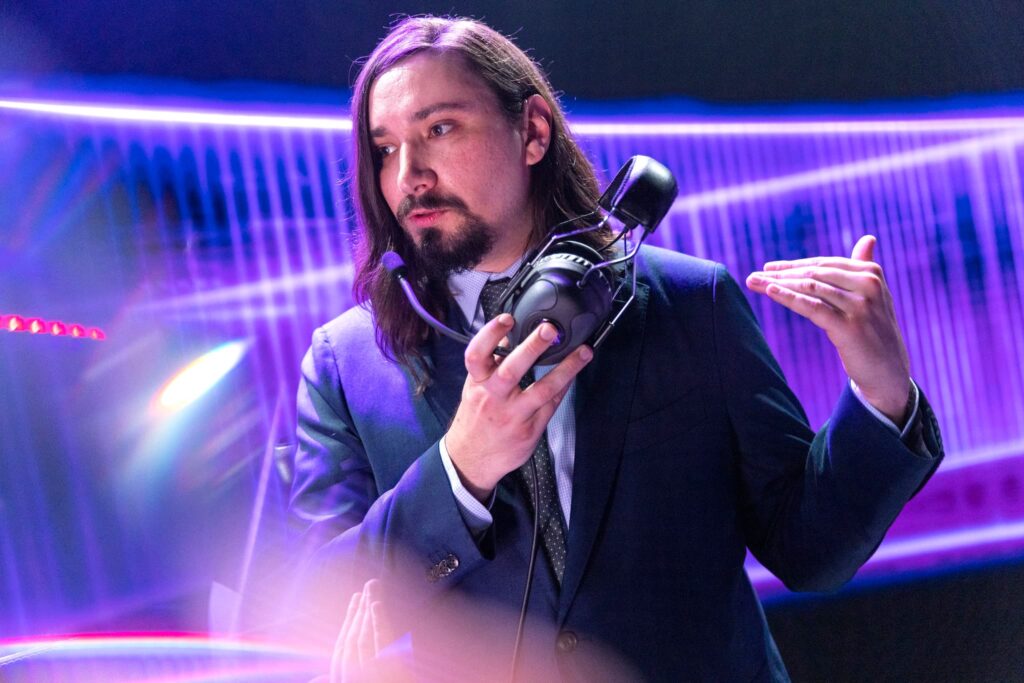 Coach Don "Syyko" Muir of XSET competes at the VALORANT Champions Tour: Stage 2 Masters Playoffs Stage on July 15, 2022 in Copenhagen, Denmark.