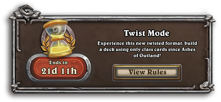 In-game Twist information - Image via Blizzard Hearthstone new mode