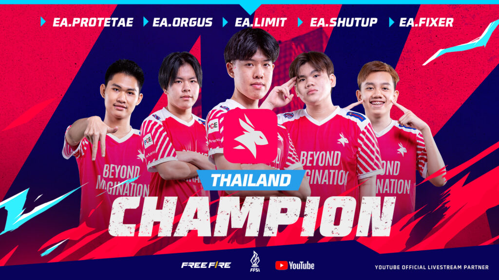 eArena as the Thai champions