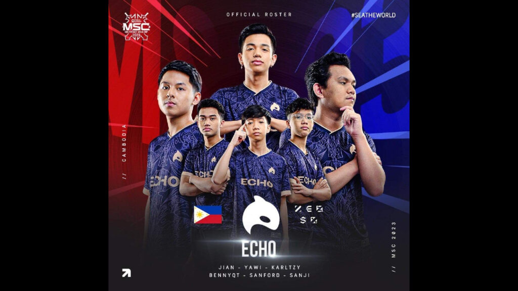 ECHO's roster at the MLBB MSC 2023