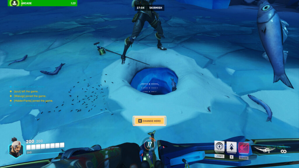 Fishing in the Overwatch 2 Antarctic Peninsula map