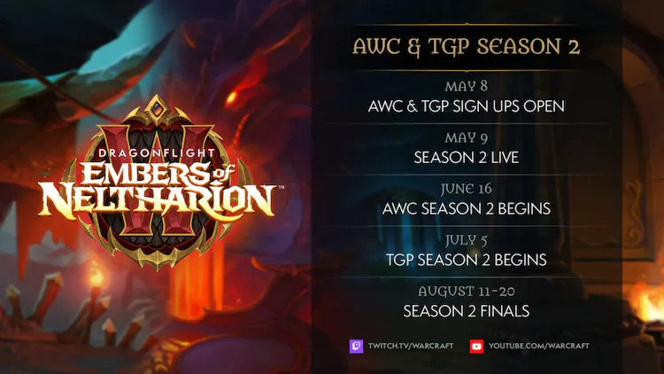 WoW AWC Season 2 Dragonflight information