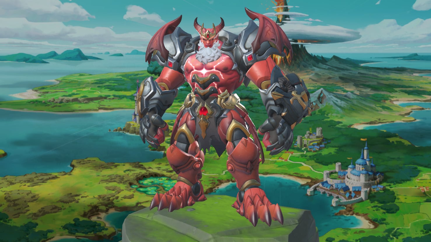 Legendary Demon Lord Reinhardt skin (Image via Blizzard Entertainment)