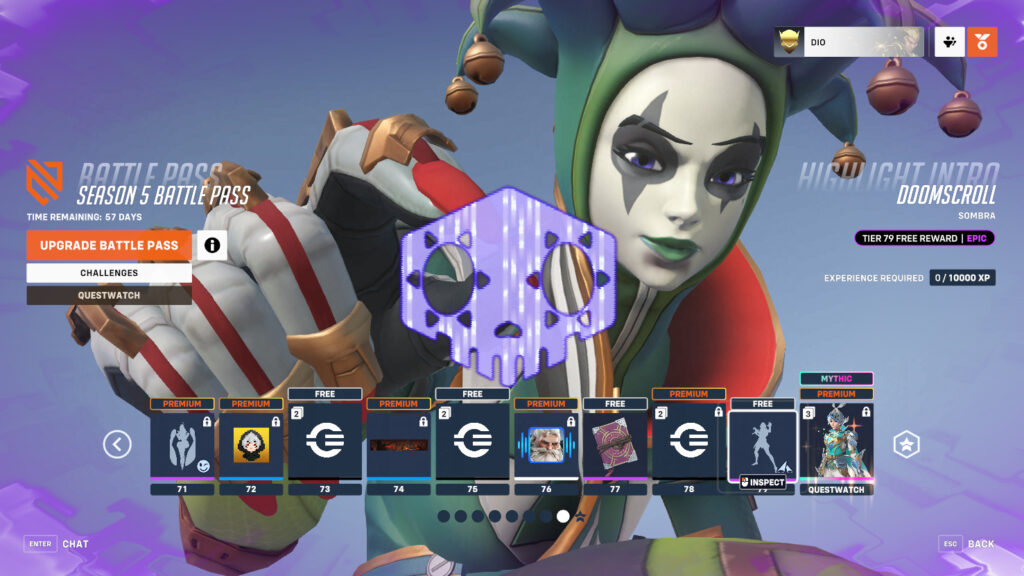 Boop! It's the Doomscroll Sombra highlight intro (Image via Blizzard Entertainment)