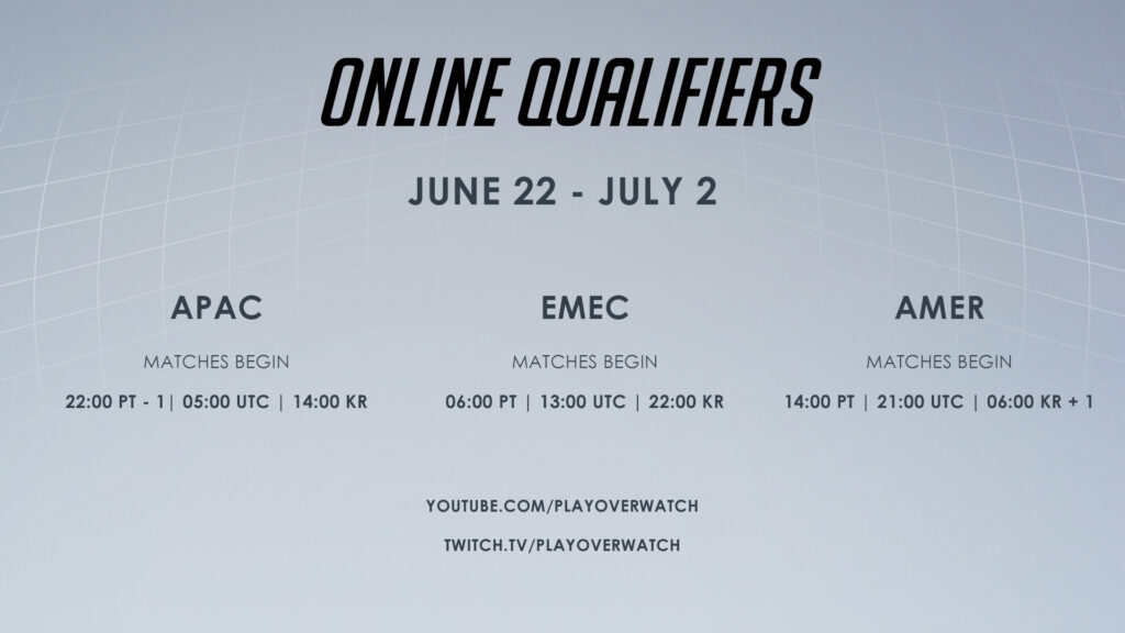 Overwatch World Cup 2023 Online Qualifiers schedule