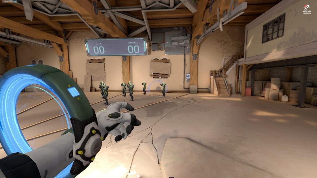 Deadlock has placed her nanowire gauntlet on to ready her Annihilation Ultimate in VALORANT.