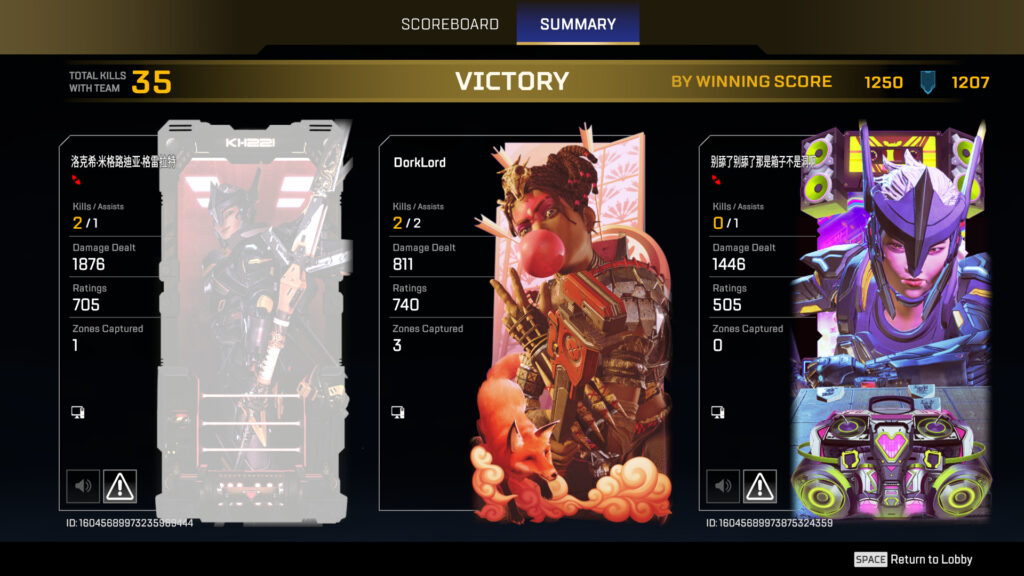 In most FPS games, players tend to get a little too obsessed with kills and damage. Control mode in Apex Legends rewards players that play to the objective and grants higher ratings for contesting zones.