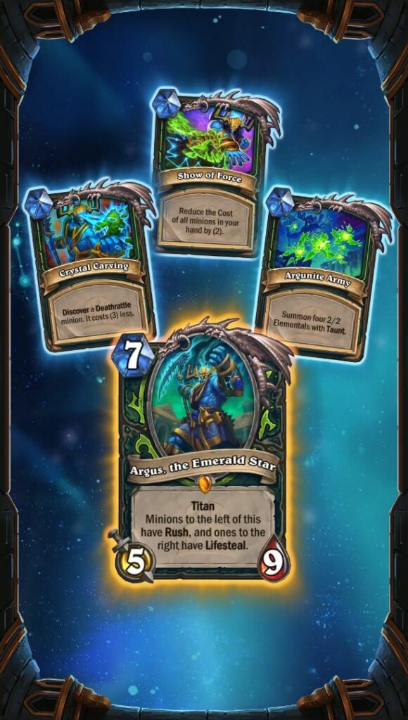 #4 Argus, the Emerald Star - Demon Hunter Titan Hearthstone Titans Tier List