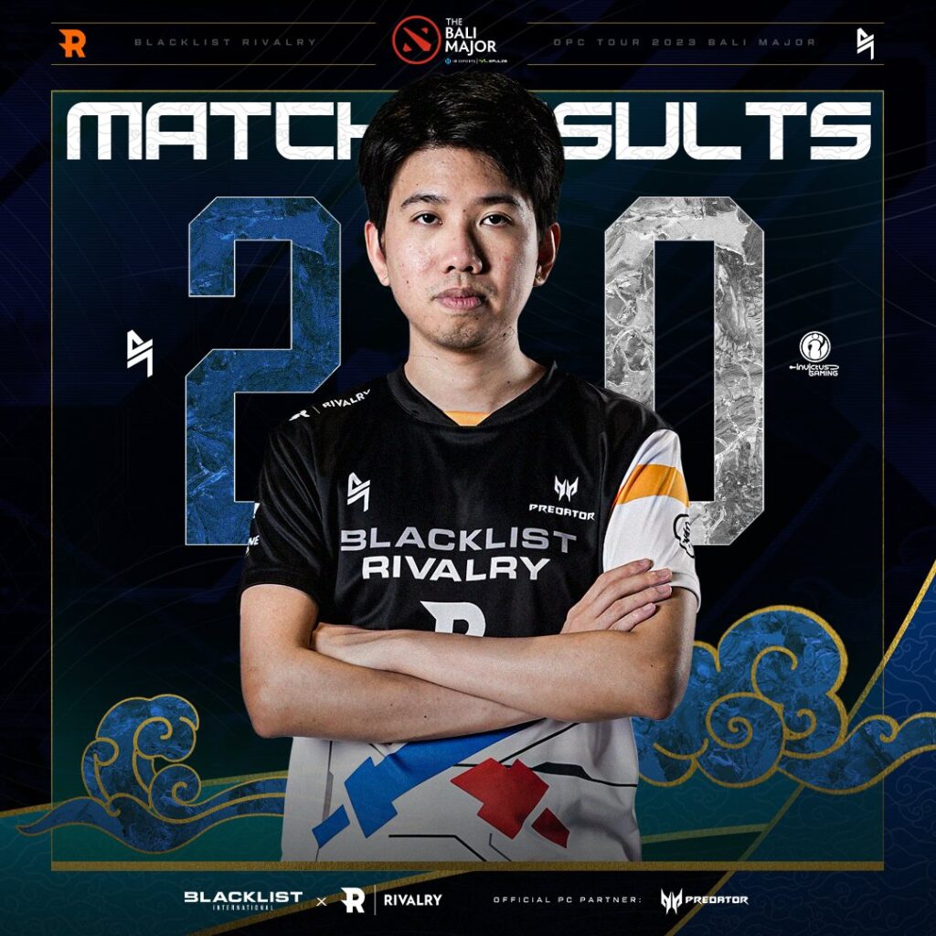 Blacklist breaks records with 49k gold comeback vs. iG at Bali Major