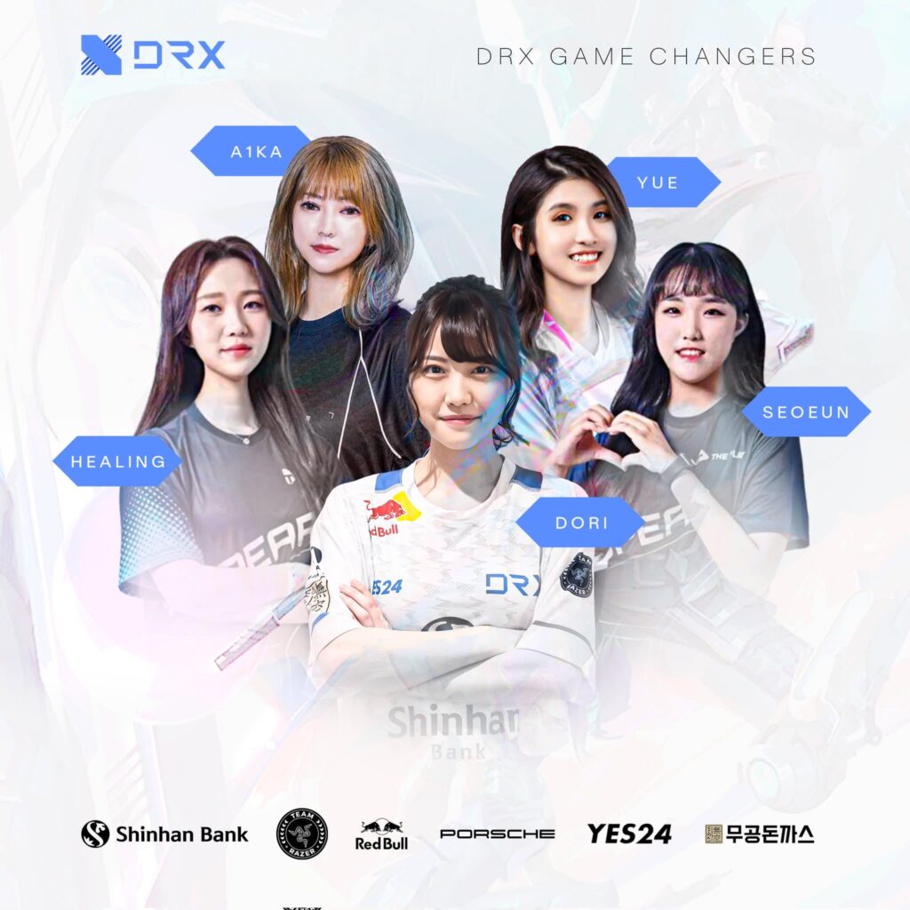 The DRX Changers team poses for an announcement post.