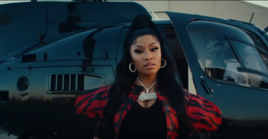 Nicki Minaj in promo for Modern Warfare II