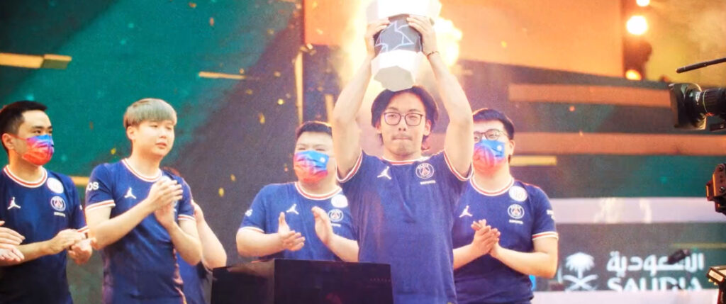 Riyadh Masters 2022 champions PSG.LGD (Image by Gamers8)