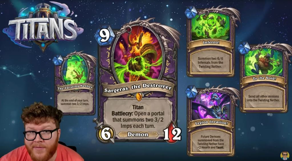 #5 Sargeras, the Destroyer - Warlock Titan Hearthstone Titans Tier List