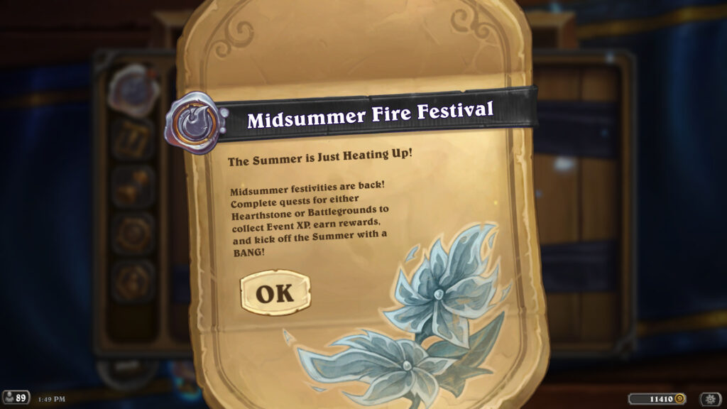 Midsummer Fire Festival invitation