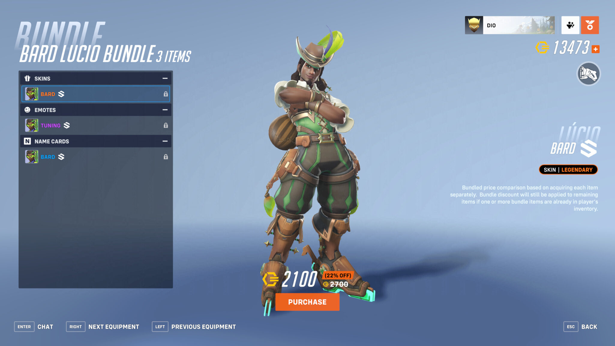 Overwatch 2 Questwatch Bard Lucio skin