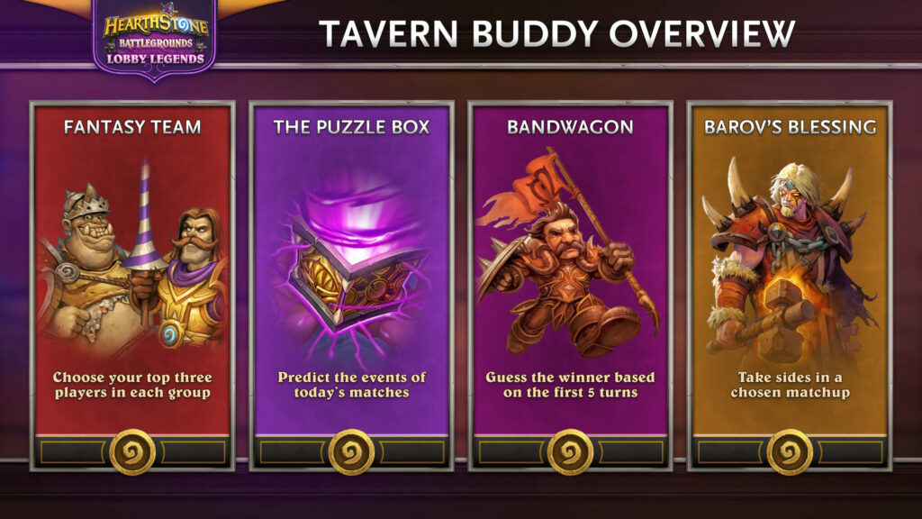 The Lobby Legends Summer Championship will feature the Tavern Buddy Twitch extension