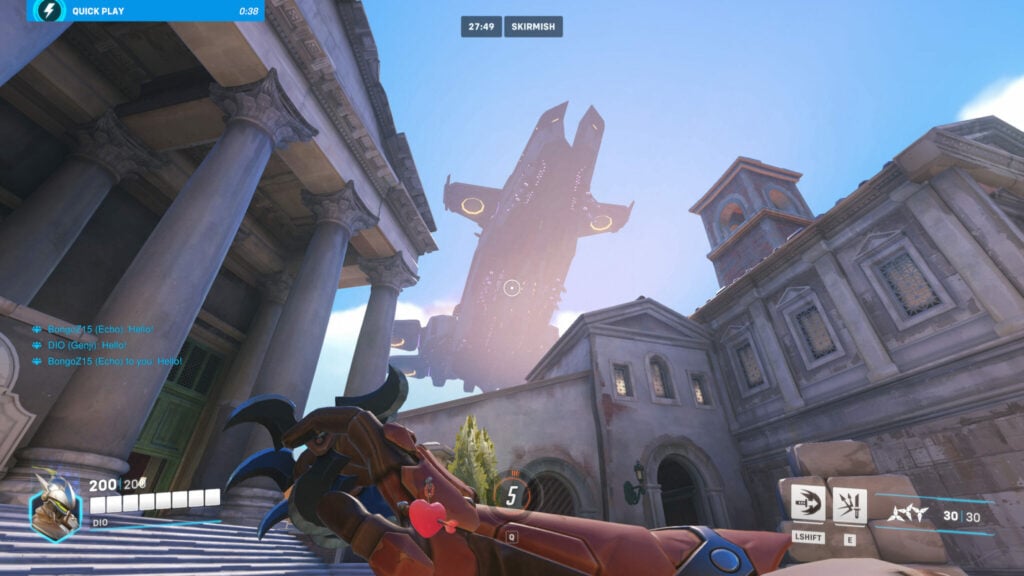 A Null Sector ship in Overwatch 2