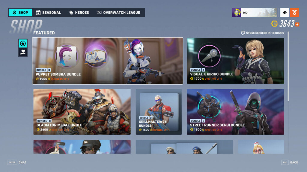 Overwatch 2 Puppet Sombra skin