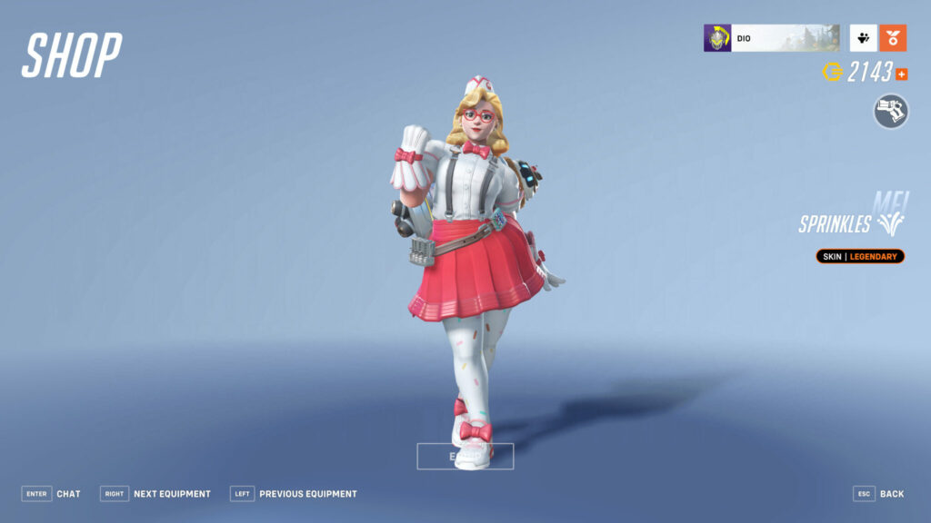 Summer Games Sprinkles Mei skin screenshot