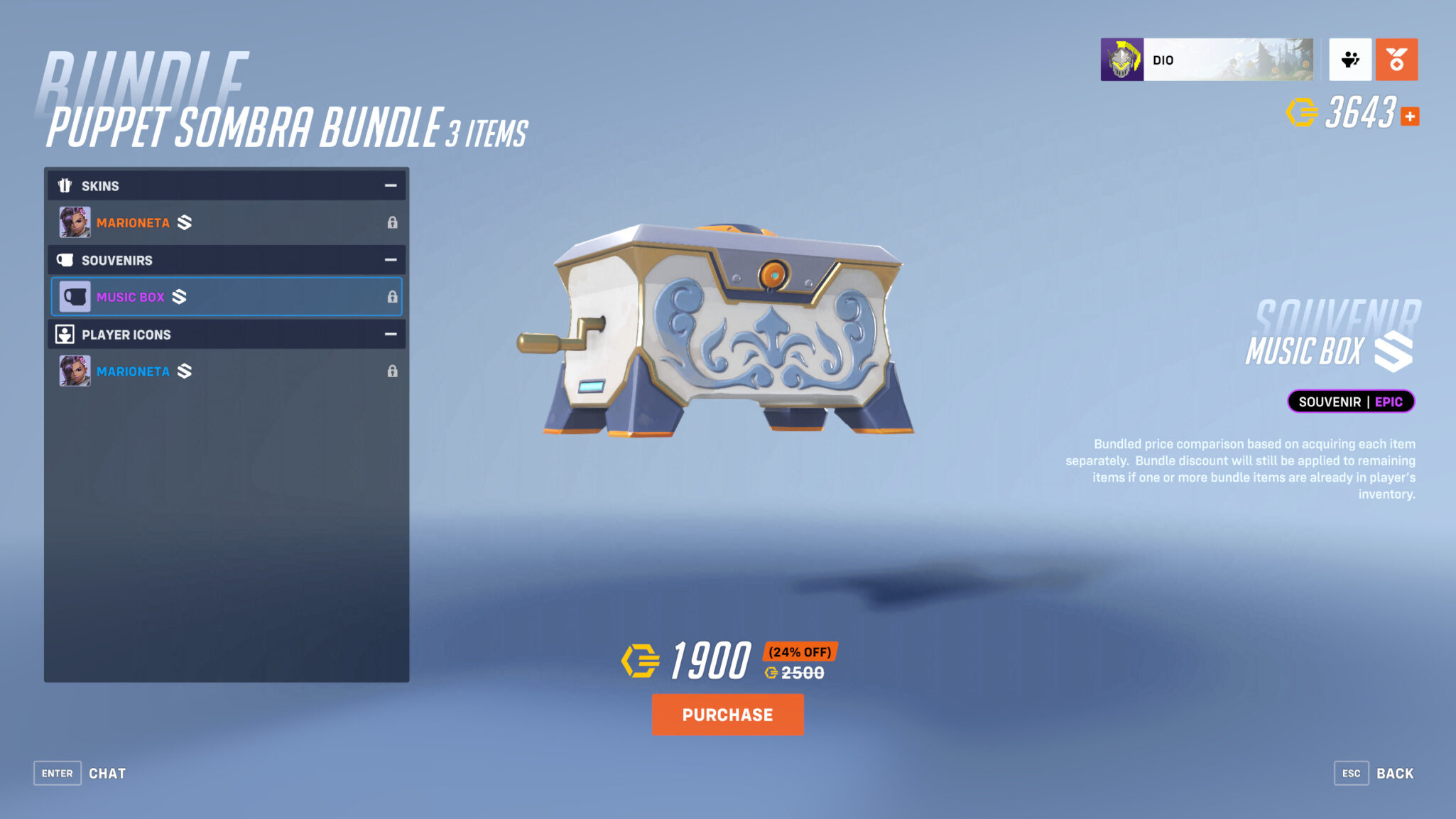 Epic Music Box souvenir