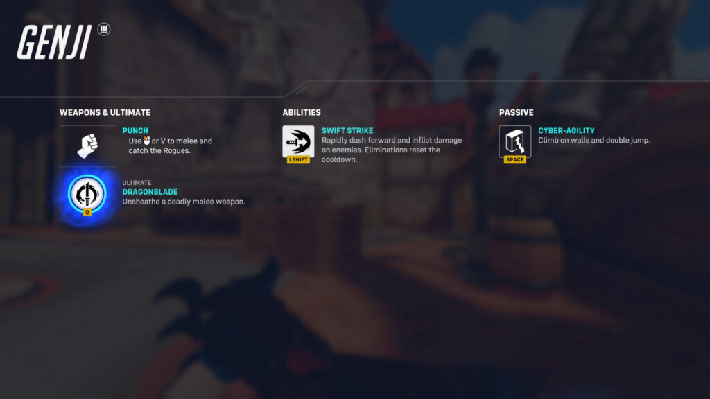 Genji's abilities in this limited-time game mode