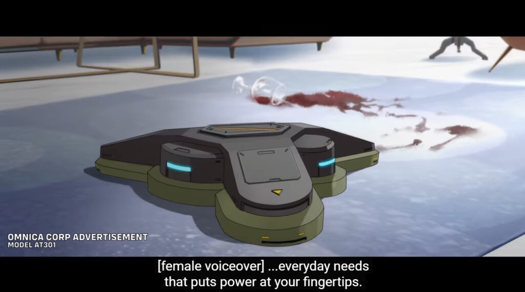 A roomba of sorts in the Overwatch Genesis Dawn animated short