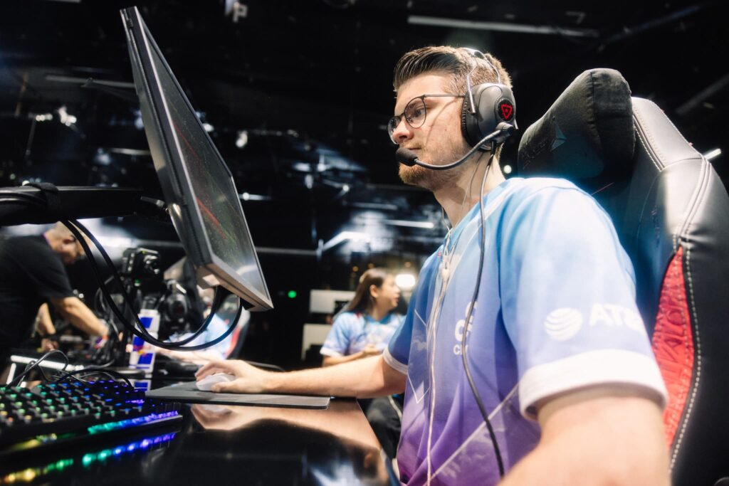 Dylan "runi" Cade of Cloud9 competes during 2023 VCT Americas Last Chance Qualifier at the Riot Games Arena on July 22, 2023.