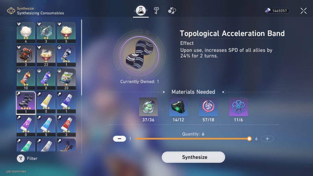 Topological Acceleration Band from Honkai Star Rail