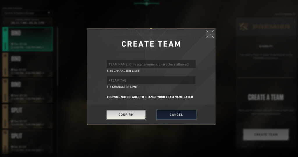 How to register for the VALORANT Premier Ignition stage.