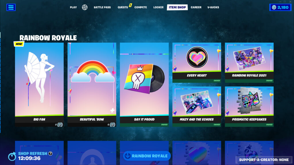 Fortnite Rainbow Royale 2023 cosmetics 1