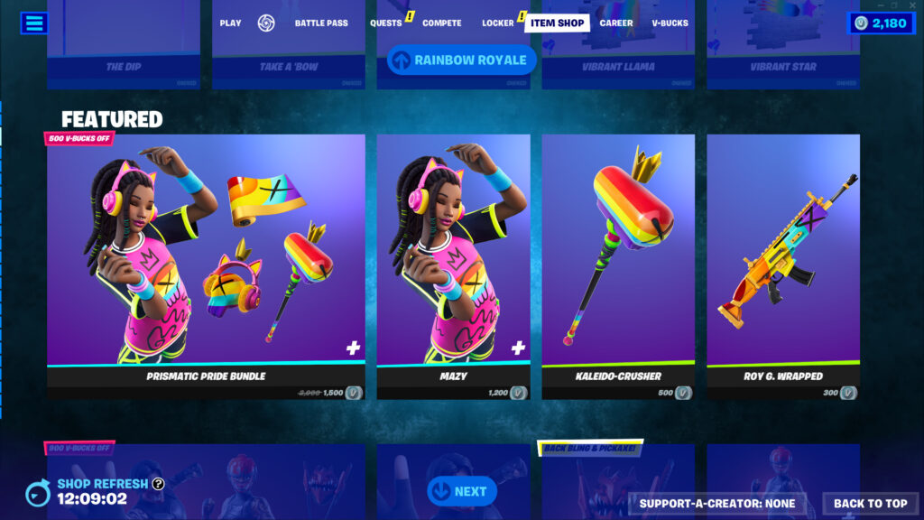 Fortnite Rainbow Royale 2023 cosmetics 3