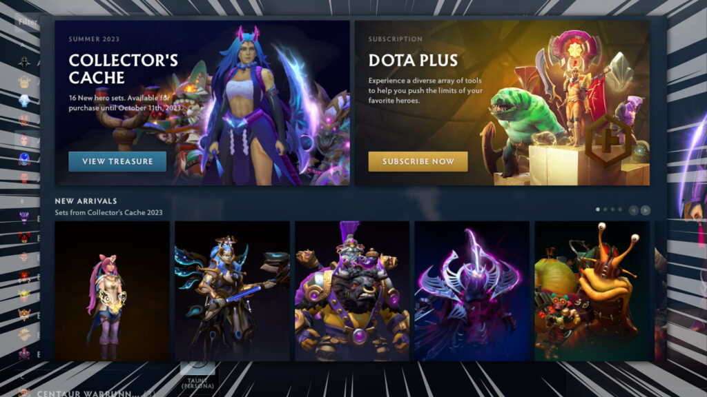 Dota 2 Armory revamped with a new look in the Summer Client Update