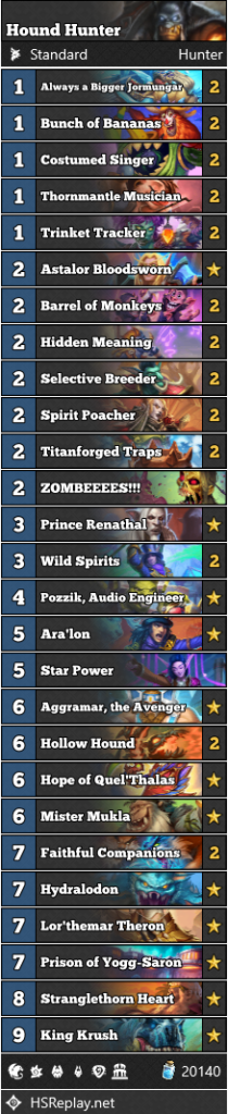 Hearthstone Titans decks Hunter