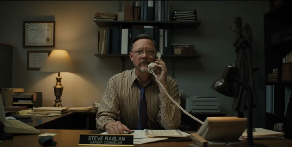 Matthew Lillard as William Afton in the FNAF movie.