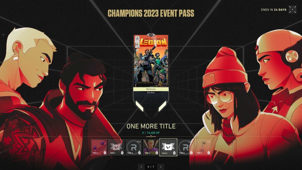 The One More title from the VALORANT Champions 2023 event pass.