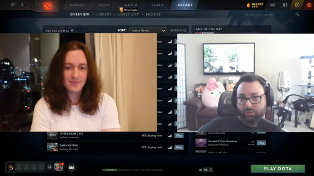 SUNSfan reveals way to save Dota 2 Arcade: “The only thing that could fix it is the community” 