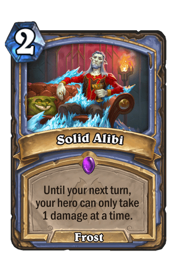 Hearthstone nerfs Solid Alibi
