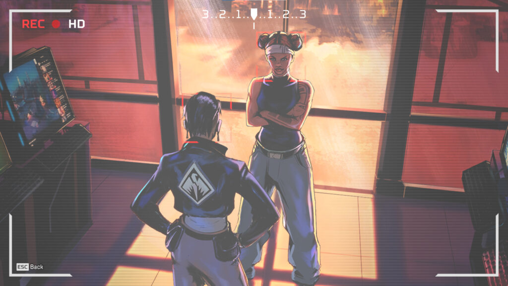 Scene 2 of the Neon Network Event  - Lifeline confronts Mad Maggie