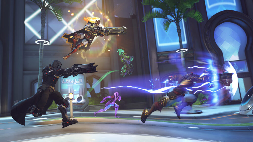 Reaper, Illari, Lucio, Sombra, and Doomfist